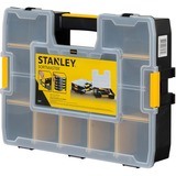 Stanley CUBIX Borsa porta attrezzi Organizer Sort Master, Cassetta portautensili Nero/Giallo, Scatola per minuteria, Nero, Trasparente, Giallo, 90 mm, 430 mm, 330 mm