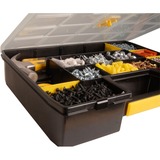 Stanley CUBIX Borsa porta attrezzi Organizer Sort Master, Cassetta portautensili Nero/Giallo, Scatola per minuteria, Nero, Trasparente, Giallo, 90 mm, 430 mm, 330 mm
