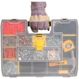 Stanley CUBIX Borsa porta attrezzi Organizer Sort Master, Cassetta portautensili Nero/Giallo, Scatola per minuteria, Nero, Trasparente, Giallo, 90 mm, 430 mm, 330 mm