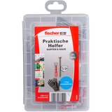 fischer Aiuti pratici Giardino e Casa, Tassello grigio chiaro/Rosso