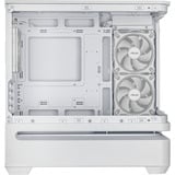 ASUS PRIME AP202 ARGB Mini Tower Bianco, Chassis Tower bianco, Mini Tower, PC, Bianco, micro ATX, Mini-ITX, Metallo, Gaming