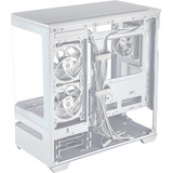ASUS PRIME AP202 ARGB Mini Tower Bianco, Chassis Tower bianco, Mini Tower, PC, Bianco, micro ATX, Mini-ITX, Metallo, Gaming