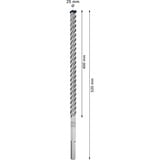 Bosch Expert Punta per martelli SDS Max-8X, Trapano Martello perforatore, Hammer drill bit, 2,5 cm, 520 mm, Cemento, Pietra, 40 cm