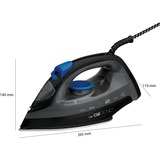 Clatronic DB 3703, Ferro da stiro Nero/Blu