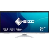 EIZO FlexScan EV3450XC-WT Monitor PC 86,6 cm (34.1") 3440 x 1440 Pixel UltraWide Quad HD LCD Bianco, Monitor LED bianco, 86,6 cm (34.1"), 3440 x 1440 Pixel, UltraWide Quad HD, LCD, 5 ms, Bianco
