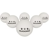 HUDORA Palline da ping pong 3 stelle, 6 pezzi, Palla bianco