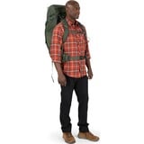 Osprey Kestrel 58, Zaino verde oliva