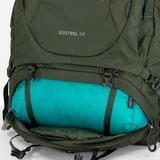 Osprey Kestrel 58, Zaino verde oliva