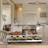 ProfiCook 501144, Raclette accaio/Nero