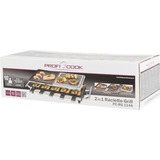 ProfiCook 501144, Raclette accaio/Nero