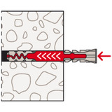 fischer Tassello DuoPower 6x50 grigio chiaro/Rosso