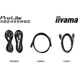 iiyama ProLite XB2495WSC-B1 Nero (opaco)