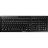 CHERRY Stream Wireless tastiera Universale Wireless a RF + USB QWERTY Inglese UK Nero Nero, Full-size (100%), Con cavo e senza cavo, Wireless a RF + USB, QWERTY, Nero