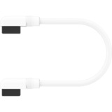 Corsair iCUE LINK Cavo Slim, 135mm, 90° angolato bianco