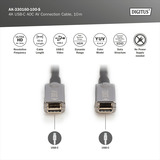 Digitus Cavo di collegamento AV USB-C AOC 4K Nero
