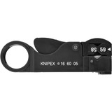 KNIPEX 16 60 05 SB Nero pinza spellacavi, Attrezzo Sverniciatura /smontaggio Plastica, Nero, 10,5 cm, 73 g