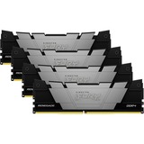 Kingston FURY FURY 128GB 3600MT/s DDR4 CL18 DIMM (Kit da 4) Renegade Black, Memoria Nero, 128 GB, 4 x 32 GB, DDR4, 288-pin DIMM
