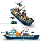 LEGO City 60368 Esploratore Artico, Grande Nave Giocattolo Galleggiante con Elicottero, Gommone, Sottomarino e Relitto Barca, Giochi di costruzione Grande Nave Giocattolo Galleggiante con Elicottero, Gommone, Sottomarino e Relitto Barca, Set da costruzione, 7 anno/i, Plastica, 815 pz, 2,66 kg