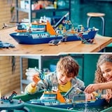 LEGO City 60368 Esploratore Artico, Grande Nave Giocattolo Galleggiante con Elicottero, Gommone, Sottomarino e Relitto Barca, Giochi di costruzione Grande Nave Giocattolo Galleggiante con Elicottero, Gommone, Sottomarino e Relitto Barca, Set da costruzione, 7 anno/i, Plastica, 815 pz, 2,66 kg
