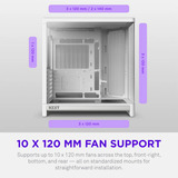 NZXT H6 ( 2026 ) Tutto Bianco, Chassis Tower bianco