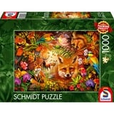 Schmidt Spiele Fiori, pelliccia e piume, Puzzle 