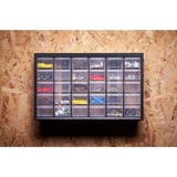 Stanley Cassettiera 30 cassetti piccol, Cassetta portautensili Nero/trasparente, Cassetta degli attrezzi, Plastica, Nero, 365 mm, 153 mm, 222 mm