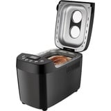 Unold 68525 macchina per il pane 850 W Nero Nero, 1,5 kg, Finestra visuale, Timer, Controllo di doratura della crosta variabile, Funzione mantieni al caldo, 850 W