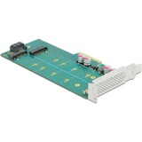 DeLOCK 89047 scheda di interfaccia e adattatore Interno M.2, SATA, Controllore PCIe, M.2, SATA, A basso profilo, PCIe 4.0, 5 - 50 °C, -25 - 70 °C