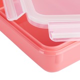 Emsa Clip & Close Rettangolare Set Corallo 4 pz, Casella Coral/trasparente, Set, Rettangolare, Corallo, Polipropilene (PP), Elastomero Termoplastico (TPE), Germania, 200 ml