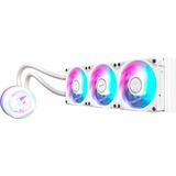 GIGABYTE AORUS WATERFORCE X II 360 ICE Raffreddamento a liquido per CPU AIO - 3x ventole ARGB da 120 mm, LCD a colori, DAISY-CHAIN, compatibile con Intel LGA 1851 e AMD AM5, Raffreddamento ad acqua bianco, LCD a colori, DAISY-CHAIN, compatibile con Intel LGA 1851 e AMD AM5, Raffreddatore di liquidi tutto in uno, 12 cm, Bianco