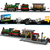 LEGO City Treno a vapore classico, Giochi di costruzione Giocattolo STEM con Stazione, Binari, Cabina di Comando e Segnale di Stop, Regalo 7+, Set da costruzione, 7 anno/i, Plastica, 575 pz, 1,12 kg
