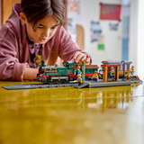 LEGO City Treno a vapore classico, Giochi di costruzione Giocattolo STEM con Stazione, Binari, Cabina di Comando e Segnale di Stop, Regalo 7+, Set da costruzione, 7 anno/i, Plastica, 575 pz, 1,12 kg
