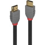 Lindy 36952 cavo HDMI 1 m HDMI tipo A (Standard) Nero grigio, 1 m, HDMI tipo A (Standard), HDMI tipo A (Standard), Compatibilità 3D, 48 Gbit/s, Nero