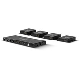 Lindy Extender splitter HDMI e IR a 4 porte Nero