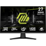 MSI MAG 274QF Monitor PC 68,6 cm (27") 2560 x 1440 Pixel Wide Quad HD LCD Nero, Monitor di gioco Nero, 68,6 cm (27"), 2560 x 1440 Pixel, Wide Quad HD, LCD, 0,5 ms, Nero