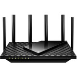 TP-Link Archer AX5400 router wireless Gigabit Ethernet Tri-band (2,4 GHz/5 GHz/6 GHz) Nero Nero, Wi-Fi 6E (802.11ax), Tri-band (2,4 GHz/5 GHz/6 GHz), Collegamento ethernet LAN, Nero, Router da tavolo
