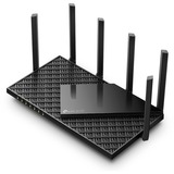 TP-Link Archer AX5400 router wireless Gigabit Ethernet Tri-band (2,4 GHz/5 GHz/6 GHz) Nero Nero, Wi-Fi 6E (802.11ax), Tri-band (2,4 GHz/5 GHz/6 GHz), Collegamento ethernet LAN, Nero, Router da tavolo