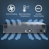 TP-Link TL-MC1400 V3 telaio dell'apparecchiatura di rete 2U, Housing grigio, 100-240V, 50 - 60 Hz, 9.5 V, 0 - 40 °C, -40 - 70 °C, 10 - 90%, Vendita al dettaglio