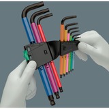 Wera 950/9 Chiave esagonale a L Metrico 9 pezzo(i), Cacciavite Chiave esagonale a L, Metrico, 9 pezzo(i), Plastica, Acciaio inossidabile, Ossidante nero