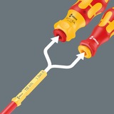 Wera 9751 Inserto in schiuma Kraftform Kompakt VDE Set 1, Cacciavite rosso/Giallo