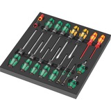 Wera Inserto in schiuma set di cacciaviti 1, 18 pezzi, Cacciavite Nero/grigio