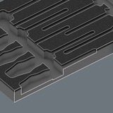 Wera Inserto in schiuma set di cacciaviti 1, 18 pezzi, Cacciavite Nero/grigio