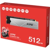 ADATA GAMMIX S60 512 GB M.2 PCI Express 4.0 NVMe 3D NAND, Disco a stato solido 512 GB, M.2, 4700 MB/s
