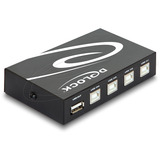 DeLOCK 87634 switch seriali Cablato, Commutatore USB Cablato, 112 x 67 x 29 mm