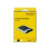 DeLOCK 91753 lettore di schede SATA Interno Grigio CFast, Grigio, 6 Mbit/s, SATA, 70 mm, 100 mm
