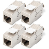 Digitus Modulo Keystone CAT 6A schermato senza attrezzi 4 pz, Modulo di Keystone 