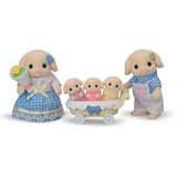 EPOCH Sylvanian Families - Famiglia di Conigli, Giochi di costruzione 