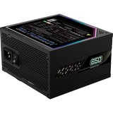 GIGABYTE AORUS ELITE P850W Alimentatore - PCIe 5.0, 80 PLUS Platinum, Design completamente modulare, Ventola da 120 mm, Compatibile con ATX 3.0, Spina EU, Alimentatore PC Nero, 80 PLUS Platinum, Design completamente modulare, Ventola da 120 mm, Compatibile con ATX 3.0, Spina EU, 850 W, 100 - 240 V, 50/60 Hz, 12 A, Attivo, 125 W