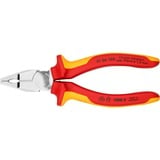 KNIPEX 01 06 160 Pinze da elettricista pinza, Pinze universali rosso/Giallo, Pinze da elettricista, Acciaio al cromo vanadio, Plastica, Rosso/Arancione, 16 cm, 201 g