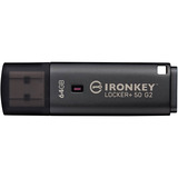 Kingston IronKey Locker+ 50 G2 64 GB, Chiavetta USB antracite